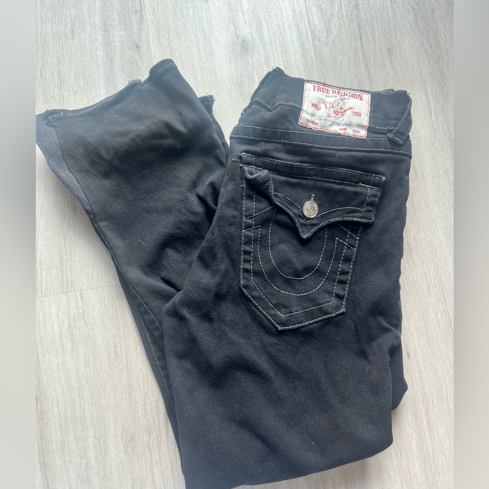 True Religion Black Denim Jeans Ricky Jeans size 34